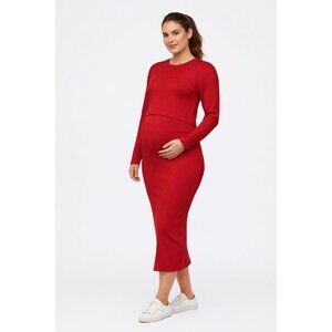 H&M Maternity Women's Two-Piece Top/Skirt Outfit Red Size M